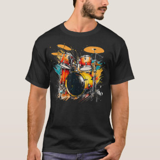 Cool Percussion Instrument For Beat And Drums Love T Shirt