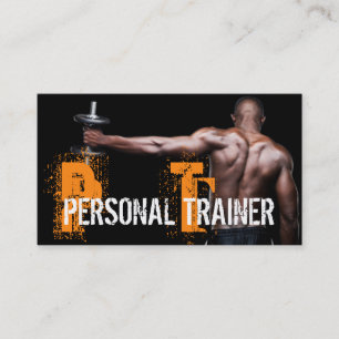 Cool Personlig Tränare Gym Fitness Affärskort Visitkort