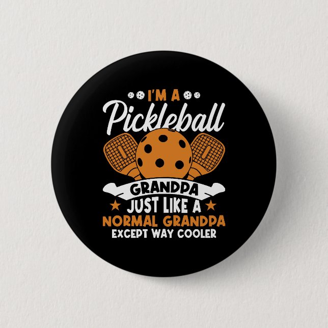 Cool Pickleball Farfarfar Player Knapp (Framsida)