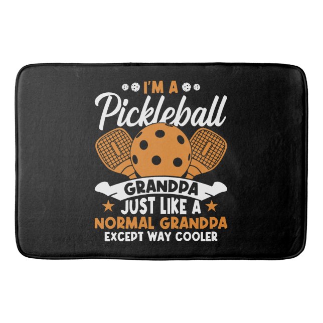 Cool Pickleball Farfarspelare Badrumsmatta (Framsidan)