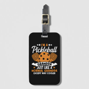 Cool Pickleball Farfarspelare Bagagebricka