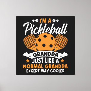 Cool Pickleball Farfarspelare Canvastryck