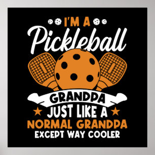 Cool Pickleball Farfarspelare Poster