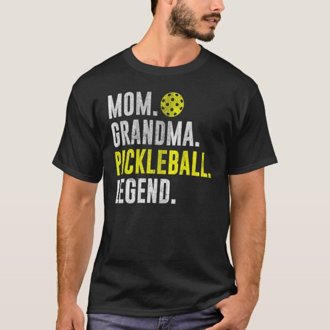 Cool Pickleball Player Saying Mom Grandma Pickleba T Shirt (Framsida)
