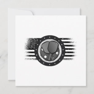Cool Pickleball Sport USA Grunge Flagga - Pickleba Spara Datumet