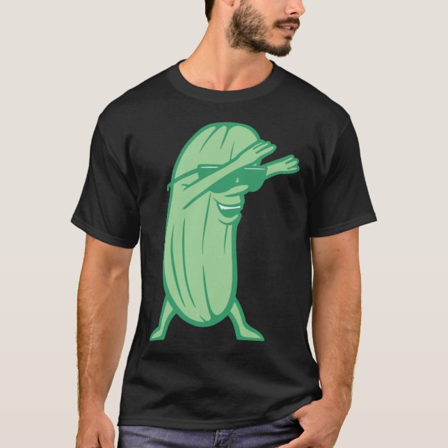 Cool Pickles Dabbing T Shirt (Framsida)