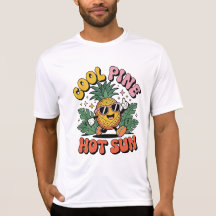 Cool Pine Hot Sun Retro Pineapple Sommar Vibes