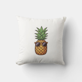 Cool Pineapple with Sunglasses Kudde