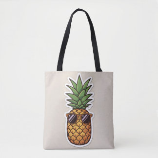 Cool Pineapple with Sunglasses Tygkasse