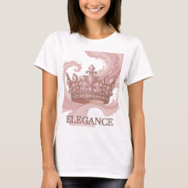 Cool Pink ELEGANS Citat Design T Shirt