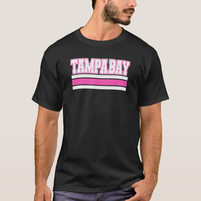 Cool Pink Tampa Girly Pink Simple & Adorable Tampa T Shirt (Framsida)