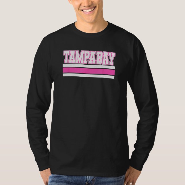 Cool Pink Tampa Girly Pink Simple & Adorable Tampa T Shirt (Framsida)