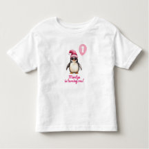 Cool Pink Winter Penguin