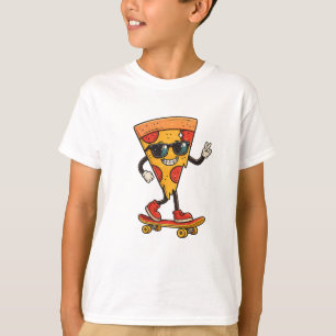 Cool Pizza Skater T Shirt