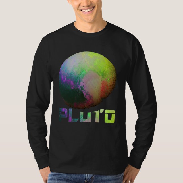 Cool Pluto dvärgplanet Kuiperbältet Astronomi T Shirt (Framsida)