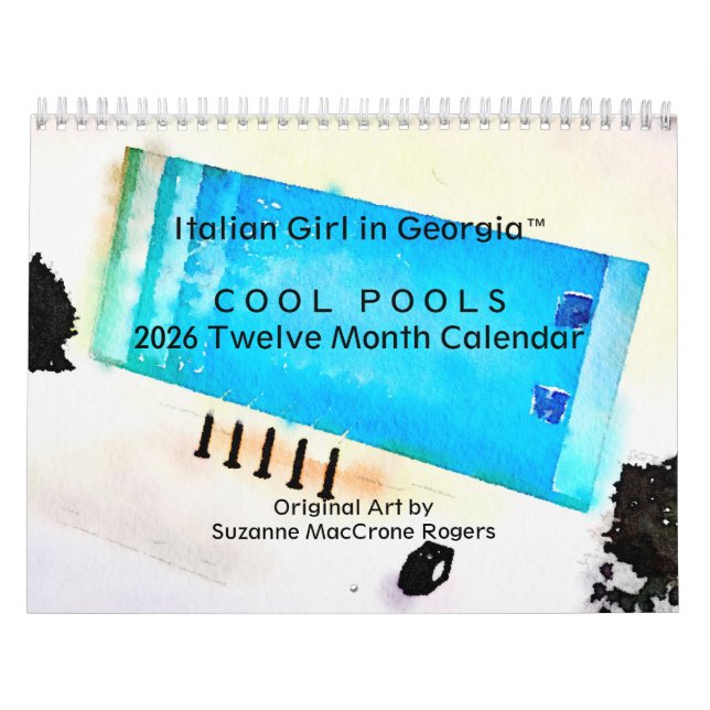Cool Pools - 2026 Twelve Month Art Calendar Kalender (Omslag)