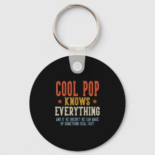 Cool pop vet allt fars dag retro nyckelring