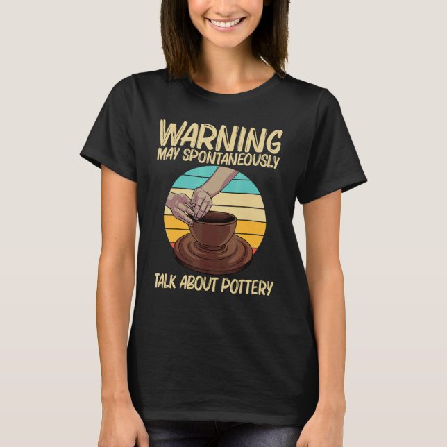 Cool Pottery For Men Women Pottery Ceramic Pot T Shirt (Framsida)