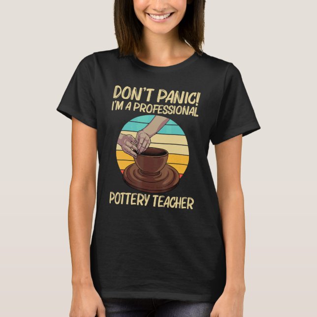 Cool Pottery For Men Women Pottery Ceramic Pot   T Shirt (Framsida)