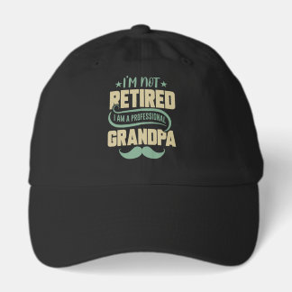 Cool Professional Grandpa word art Keps