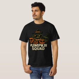 Cool Pumpkin Squad Halloween Design T Shirt