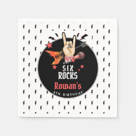 Cool Punk Rockstar Any Age Birthday  Pappersservett