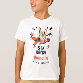 Cool Punk Rockstar Any Age Birthday  T Shirt
