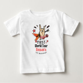 Cool Punk Rockstar First Birthday  T Shirt