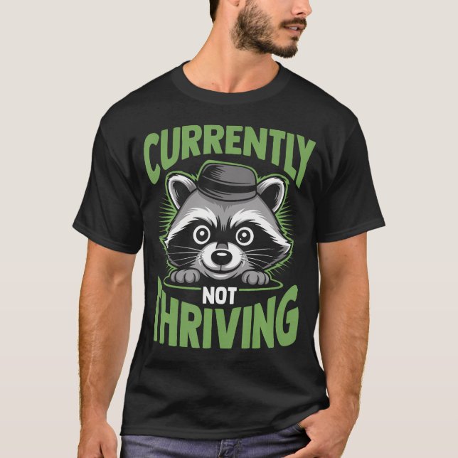 Cool Raccoon Not T Shirt (Framsida)