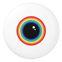 Cool Rainbow Eyeball Knopp