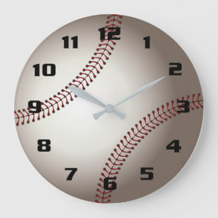 Cool Realistic Baseball Stor Klocka