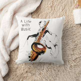 Cool Retro Man Playing Alto Saxophone - Jazz Kudde