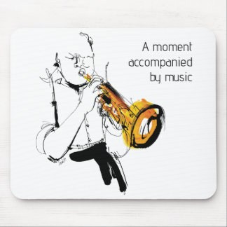 Cool Retro Man Playing Trumpet - Jazz Music Art Musmatta