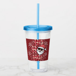 Cool Retro Santa jul röd bandana halsduk Take Away Mugg