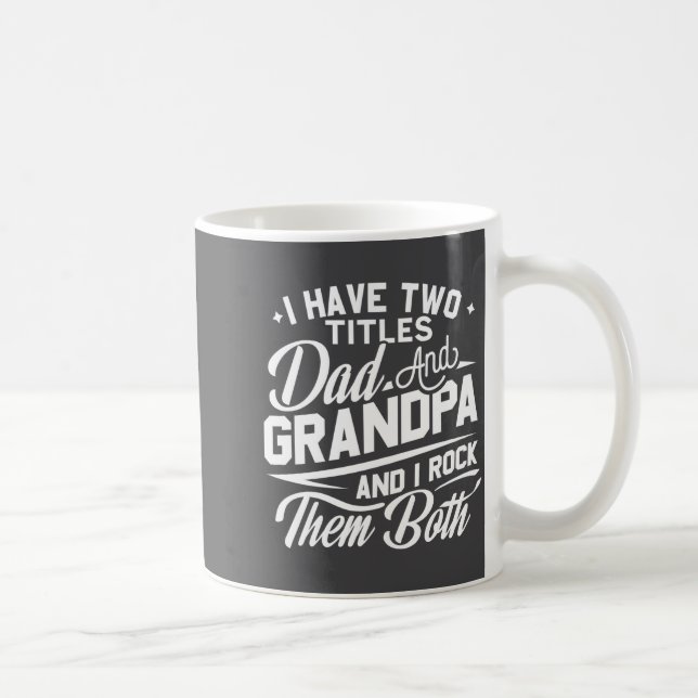 Cool Retro Style Gift For New Grandpas _2  Kaffemugg (Höger)