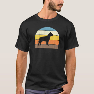 Cool Retro Sunset Pit Bulls  Great Pitbull Owner T Shirt