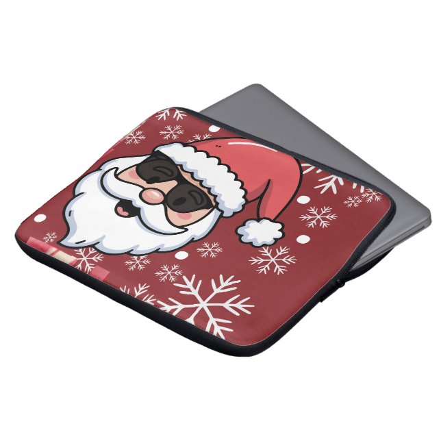 Cool Retro Tomte Julserveringsfat Laptop Fodral (Framsida topp)