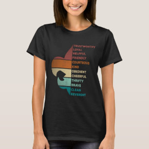 Cool Retro Vintage stil Scoutings lag  T Shirt