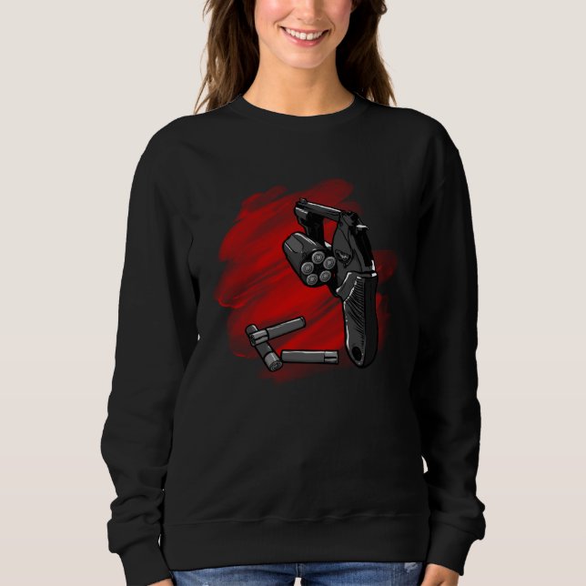 Cool Revolver with Ammunition T Shirt (Framsida)