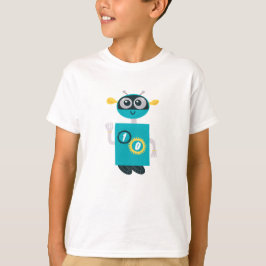 Cool Robot Anpassad Ålder Pojkar Födelsedag  T Shirt