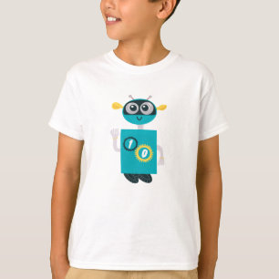 Cool Robot Anpassad Ålder Pojkar Födelsedag T Shirt