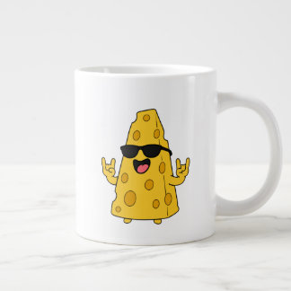 Cool Rock On Ostkaraktär Med Solglasögon Jumbo Mugg