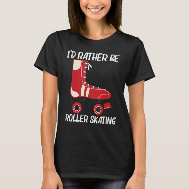 Cool Roller Skating For Men Women Recreational Spo T Shirt (Framsida)