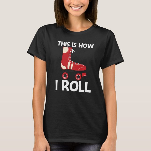Cool Roller Skating For Men Women Recreational Spo T Shirt (Framsida)