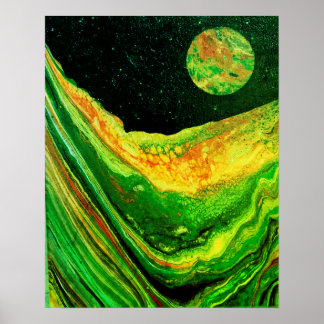 Cool rymdplakat, science fiction-plakat poster