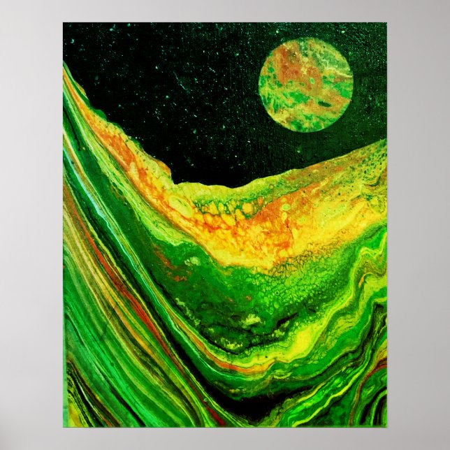 Cool rymdplakat, science fiction-plakat poster (Framsidan)