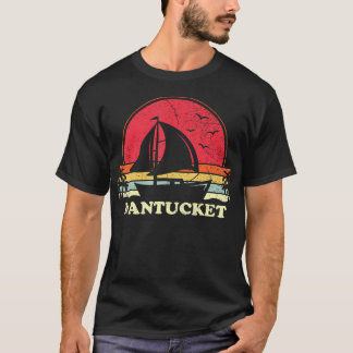 Cool Sailboat Vintage Boat Sailor Ma Nantucket Sai T Shirt