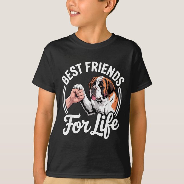 Cool Saint Bernard Costume For Men Women St. Berna T Shirt (Framsida)