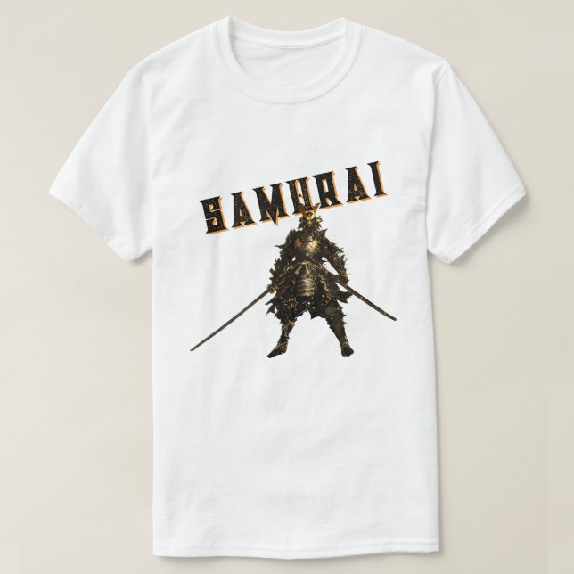 Cool Samurai Warrior Japanese Bushido Personalized T Shirt (Design framsida)