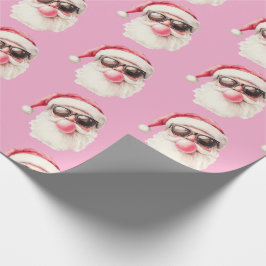 Cool Santa Bubble Gum Sunglasses Christmas Pink Presentpapper